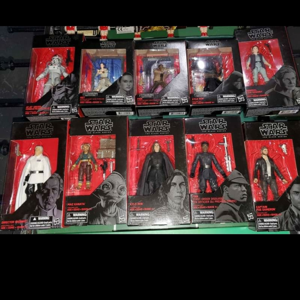 Star wars Black series set of 7 figures 6 inch